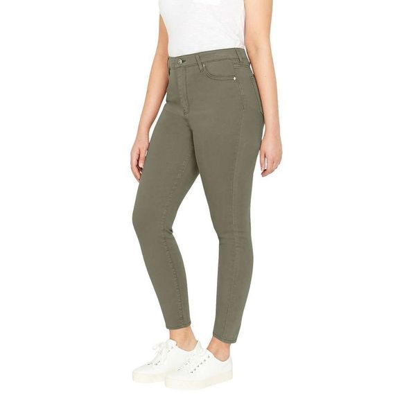 BUFFALO David Bitton Women’s High Rise Soft Stretch Ankle Skinny Jeans, Havana - Picture 4 of 5